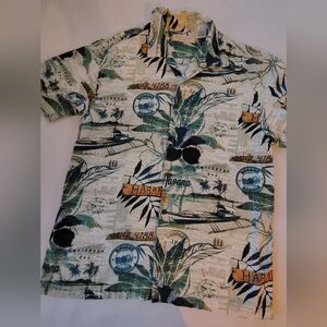 Island Republic Havana Print Casual Shirt Size XL